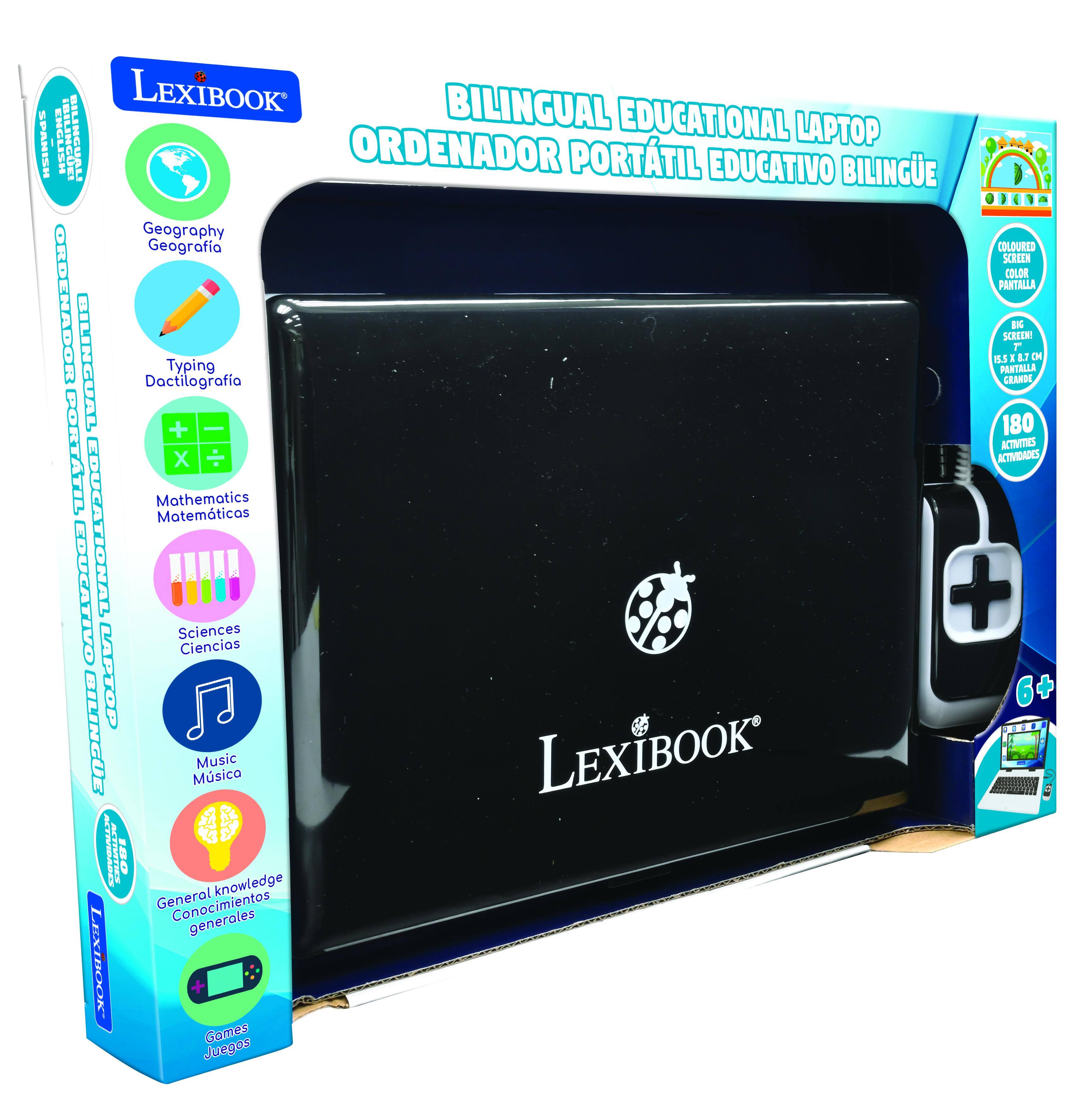 Lexibook Bilingual Educational Laptop with 180 Activities & 7 Color LCD ...