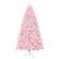 Alt View 19. Costway - 7 FT Flocked Artificial Christmas Tree Hinged with 500 LED Lights 1200 Branch Tips - Pink.