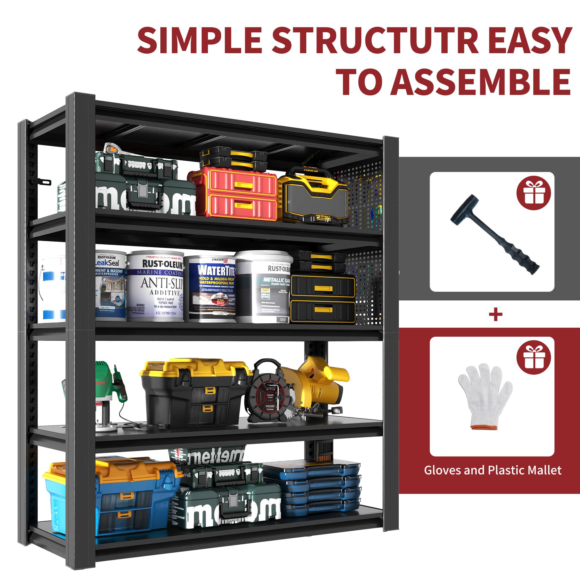 SIMPLE STRUCTURE EASY TO ASSEMBLE

- Rust-Oleum Marine Colle
- WaterTite
- Anti-Slip Additive
- Rust-Oleum Metallic
- Gloves and Plastic Mallet