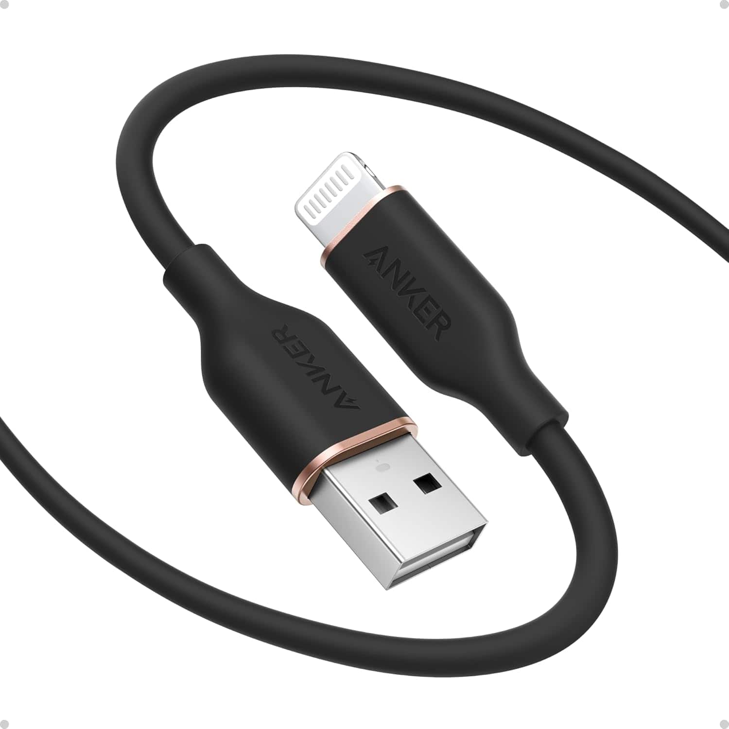 Anker - Flow USB A to Lightning Cable - Black