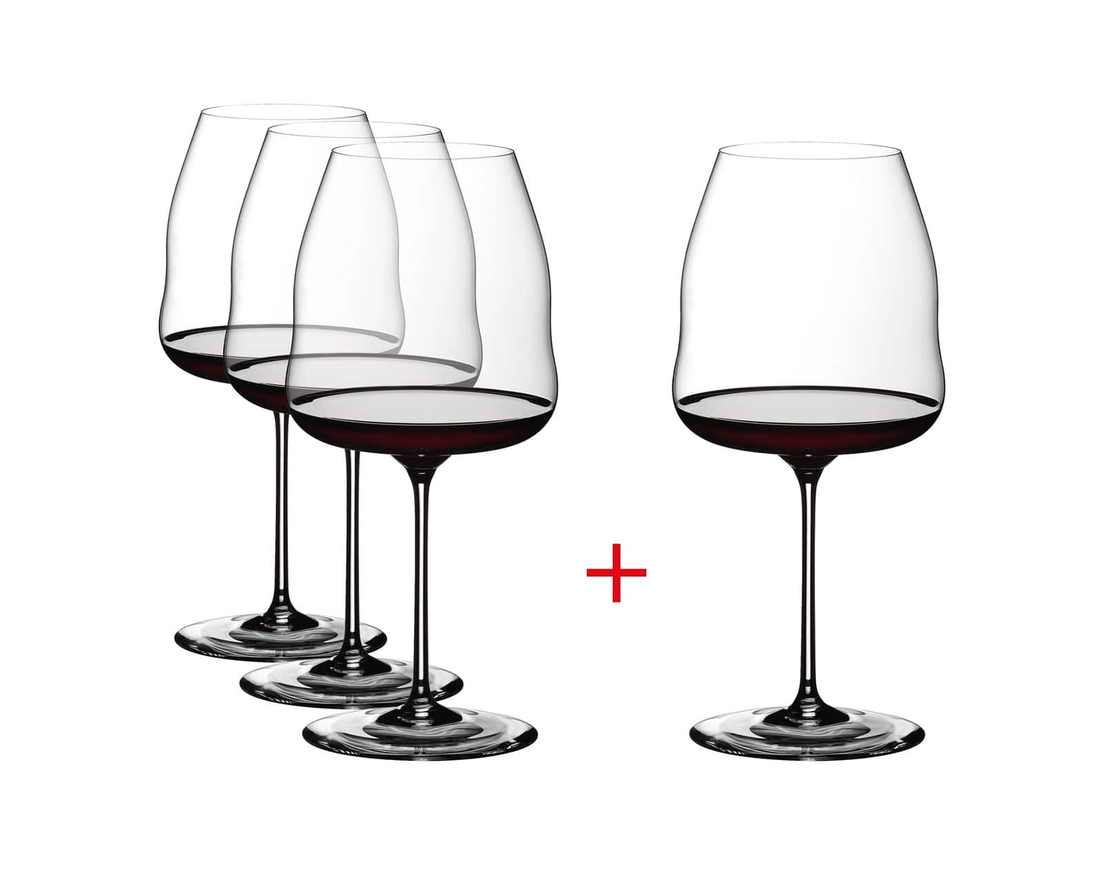 Riedel - Winewings Pinot Noir/Nebbiolo Wine Glass, Buy 3 Get 4 - Clear