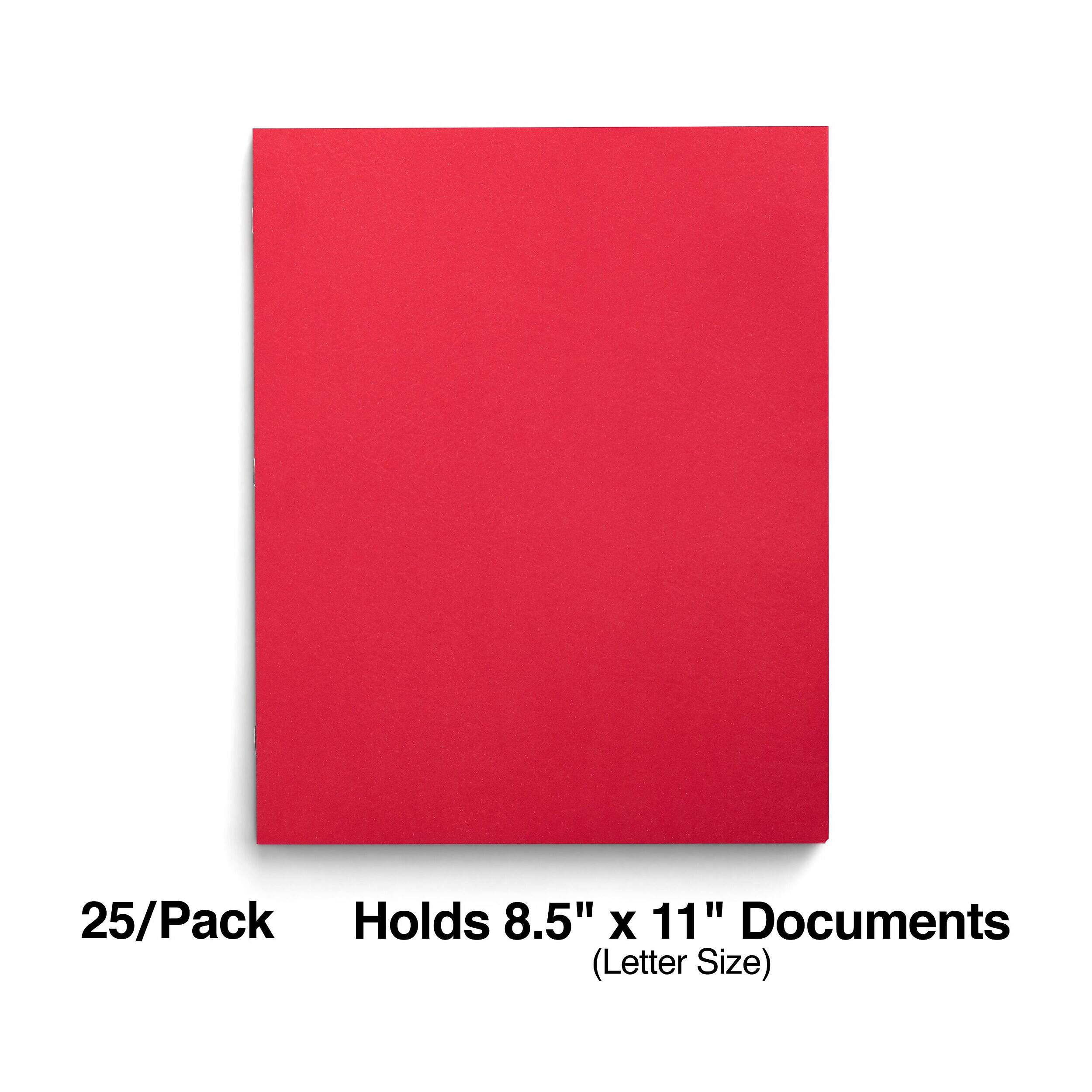 25/Pack Holds 8.5" x 11" Documents (Letter Size)