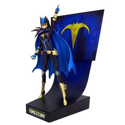 Front. Factory Entertainment - DC Comics Batgirl 10 Inch Ame-Comi Premium Motion Statue - Blue.