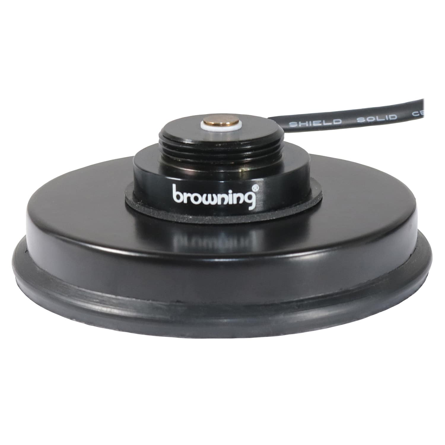 Browning - BR-1035-MUHF NMO 3-5/8-In. Magnet Mount with Rubber Boot, 17-Ft. RG-58/U with Preinstalled Mini-UHF Male - Black