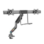 Kensington - SmartFit™ Dual Monitor Arm with Crossbar and Handle - K58272WW - Silver