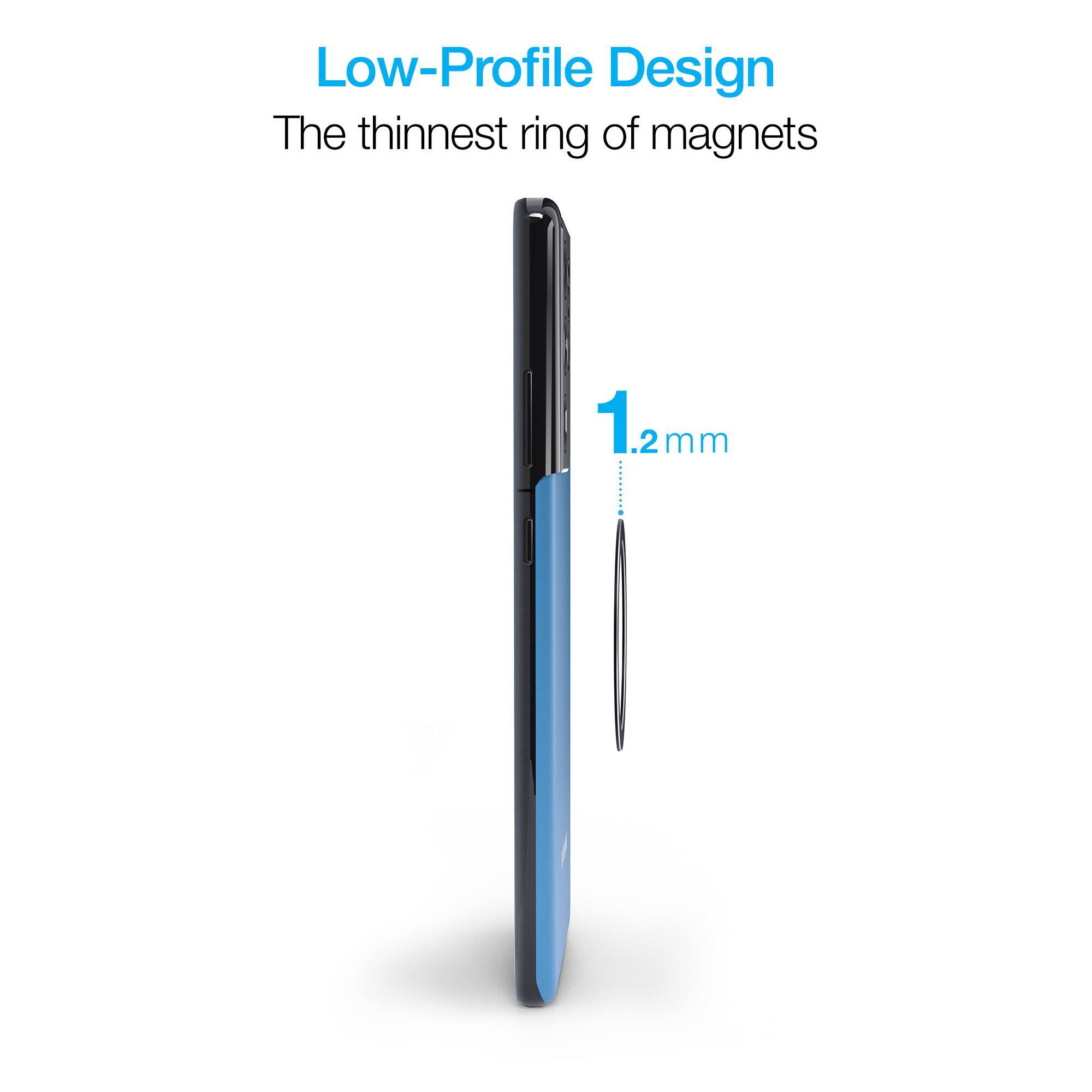 Low-Profile Design  
The thinnest ring of magnets  
1.2mm