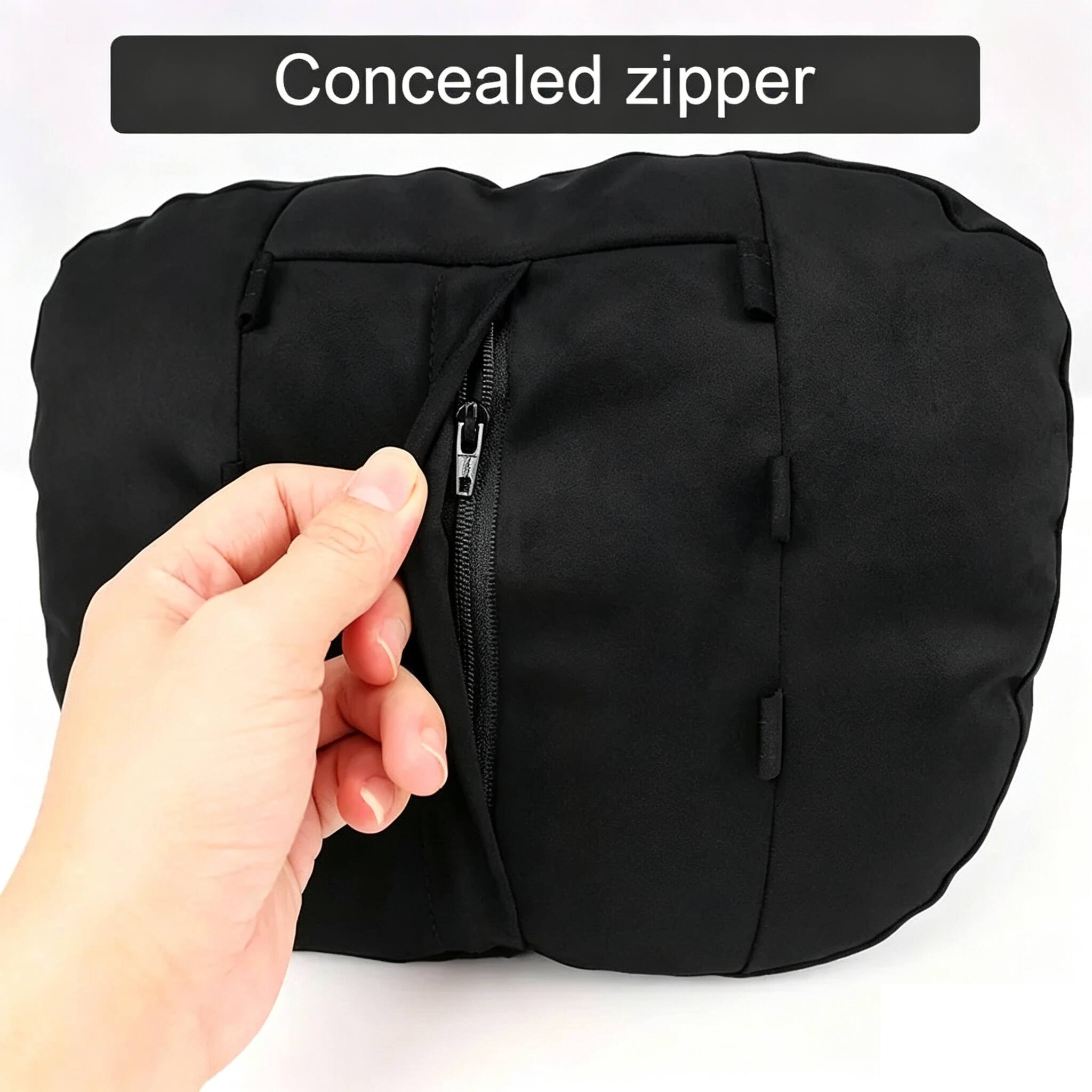 Concealed zipper