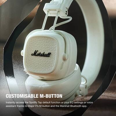 Marshall Major V Wireless On Ear Bluetooth Headphones with Marshall Major V Wireless On Ear Bluetooth Headphones with