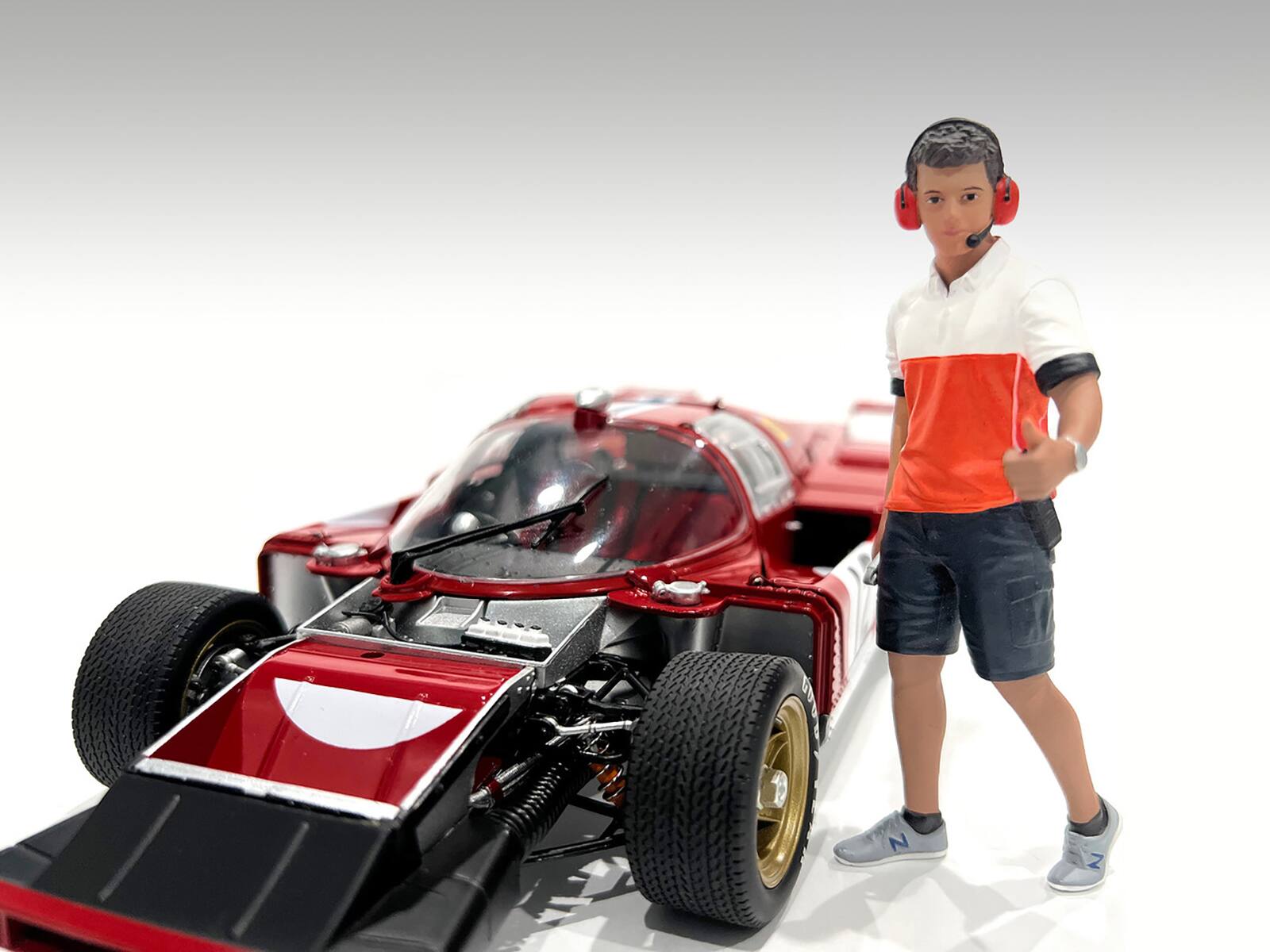 Alt View 1. American Diorama - "Race Crew" Figure #2 for 1/18 scale models by American Diorama.