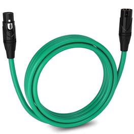 Lyxpro - 10 ft Balanced XLR Cable, Male to Female, 3 Pin Microphone Cable - Green