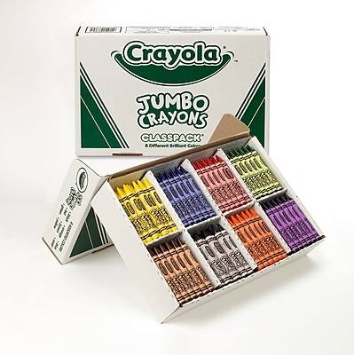 Crayola JUMBO CRAYONS CLASSPACK  
6 Different Brilliant Colors
