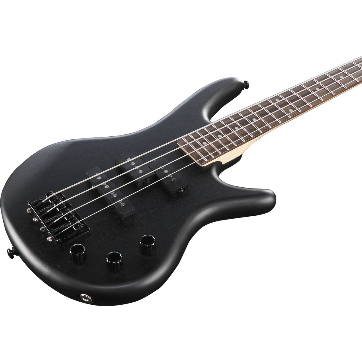 Alt View 2. Ibanez - Ibanez miKro Series GSRM20B Electric Bass Guitar, Weathered Black.