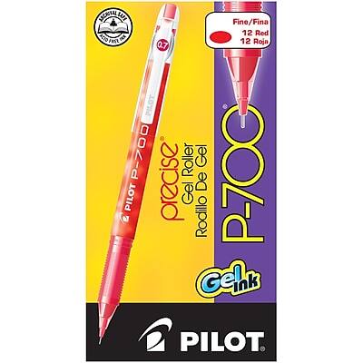 Pilot P700
Precision Gel Roller
Fine/Fina 12 Red/12 Rojo
0.7
Gel Ink
Pilot