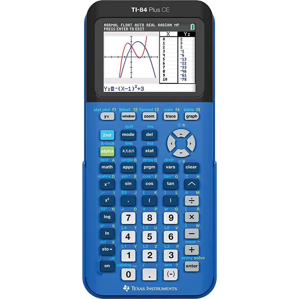 Texas Instruments - TI-84 Plus CE Graphing Calculator 84PLCE/TBL/1L1/X