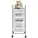 Alt View 7. Costway - 6 Drawer Rolling Storage Cart Scrapbook Paper Office School Organizer - Clear.