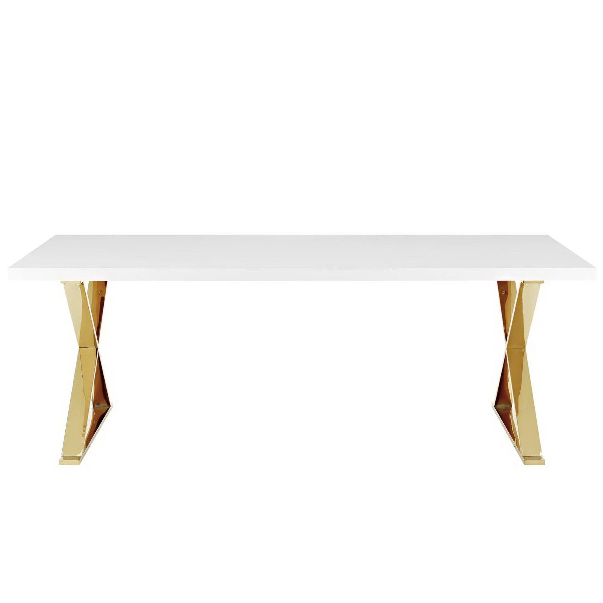 Left. Modway - Sector Dining Table - White.