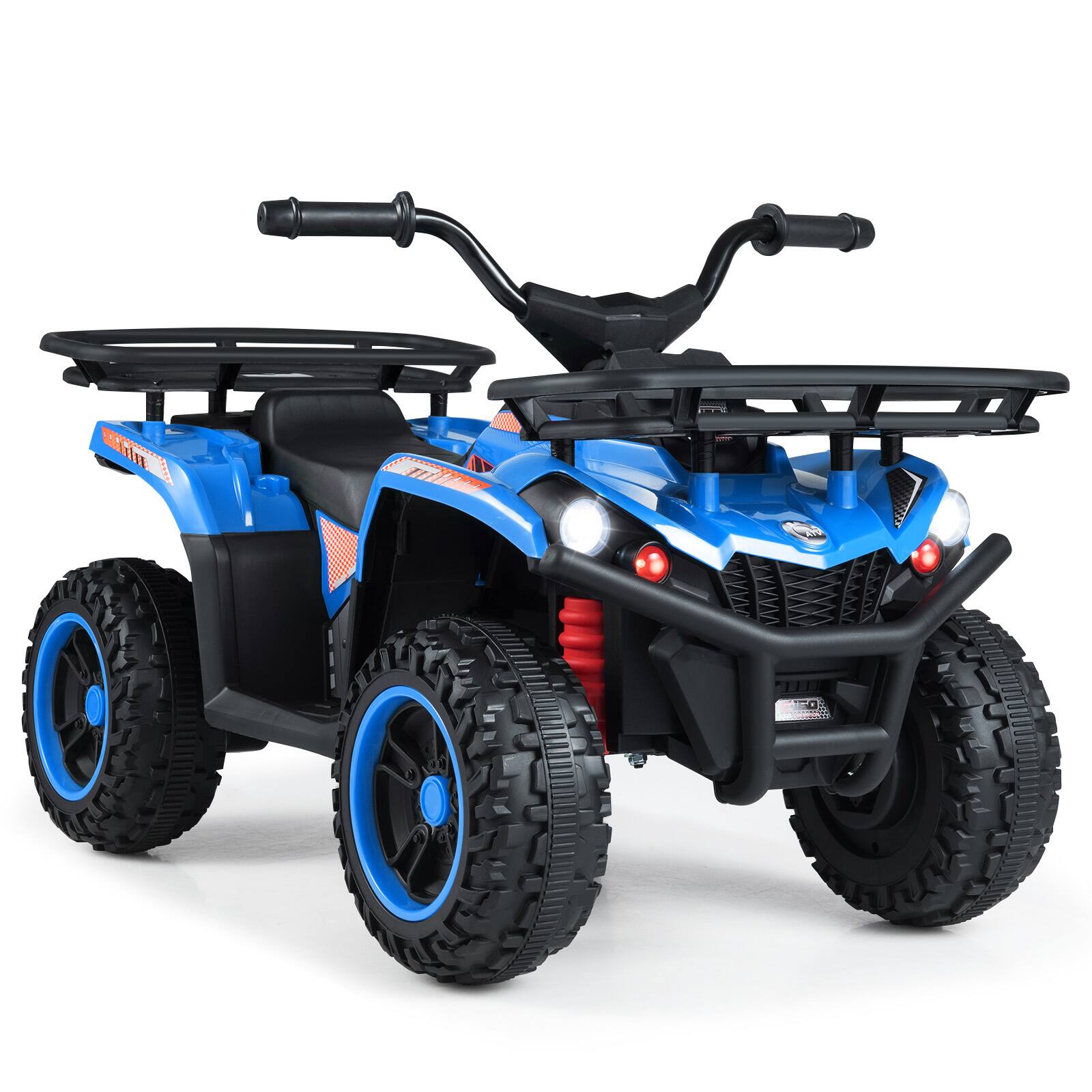 Alt View 9. Gymax - Gymax Electric ATV for Kids 24V 4-Wheeler Ride on Toy w/ Slow Start Songs Stories Tunes Blue - Blue.