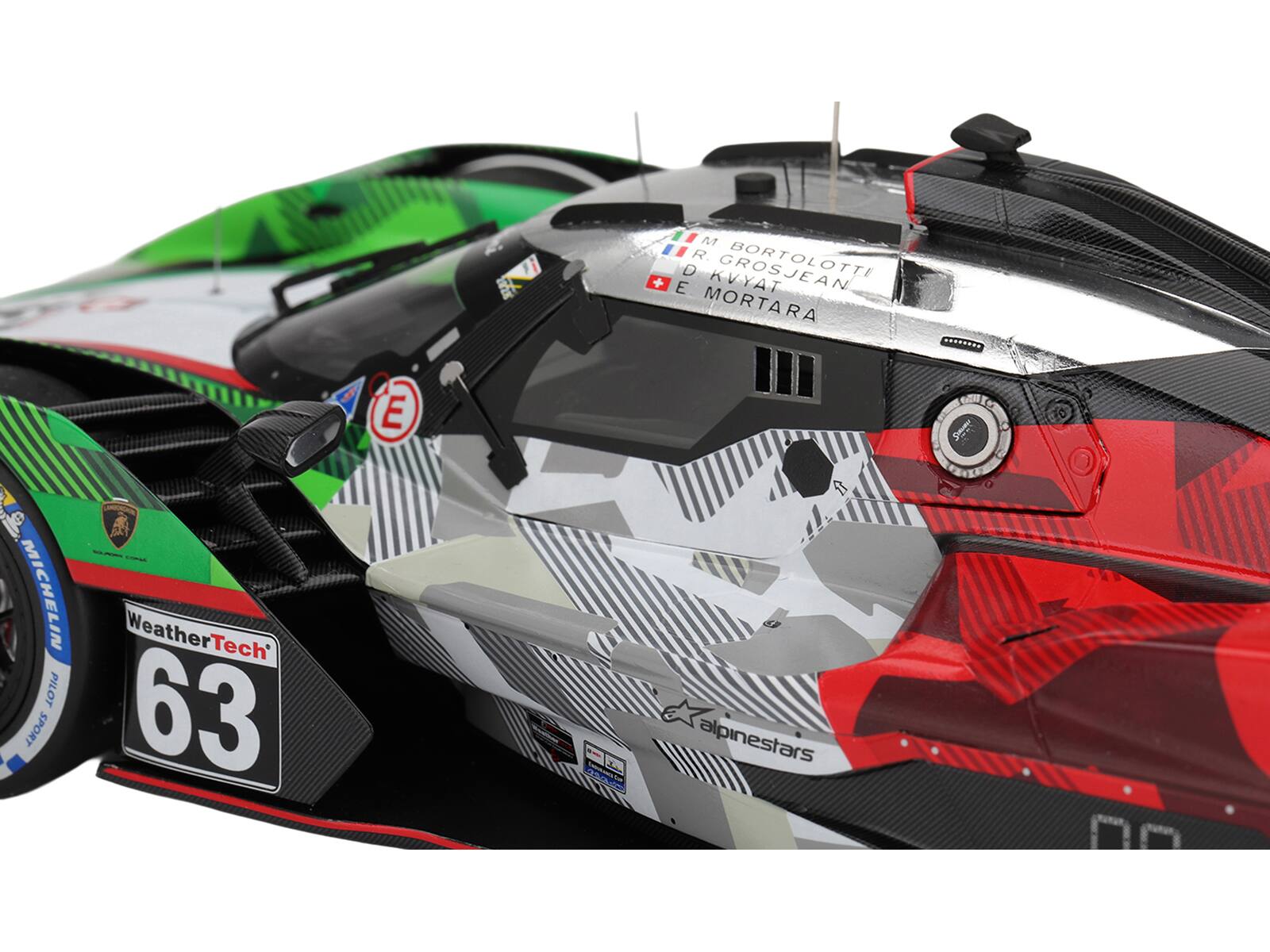 M. Bortolotti  
R. Grosjean  
D. Kvyat  
E. Mortara  

MICHELIN  
WeatherTech PILOT SPORT 63  

Alpinestars