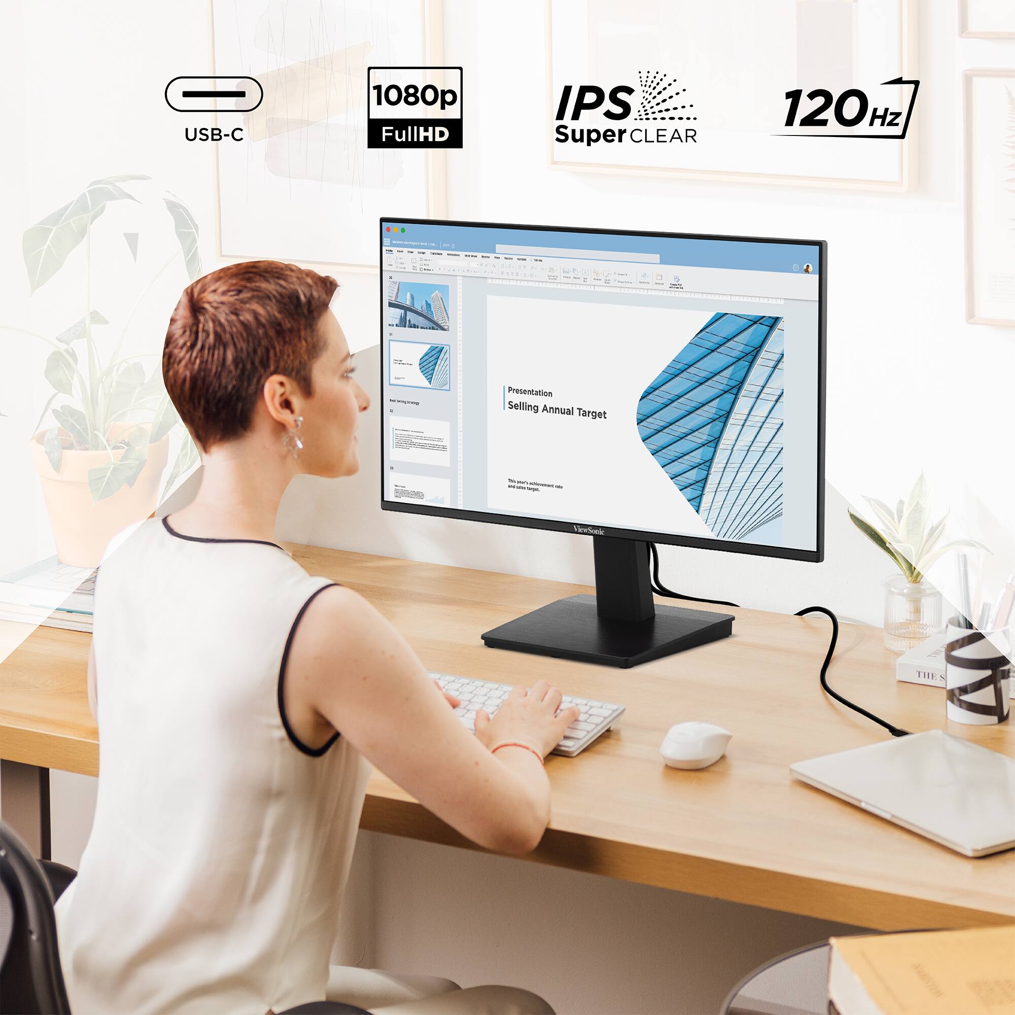 USB-C 1080p FullHD IPS Super CLEAR 120 Hz

Presentation Selling Annual Target