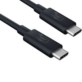Sanoxy - 1m/ 3ft USB4 Gen 3x2 Type C Cable Support 40Gbps 240W 8K Resolution - Black
