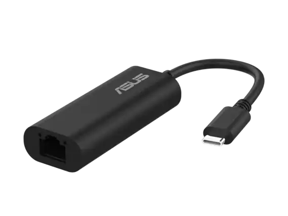 Front. ASUS - ASUS USB-C2500 V2 2.5Gbps Type-C Network Adapter, RJ45 LAN, USB-C High-Speed Transfer.