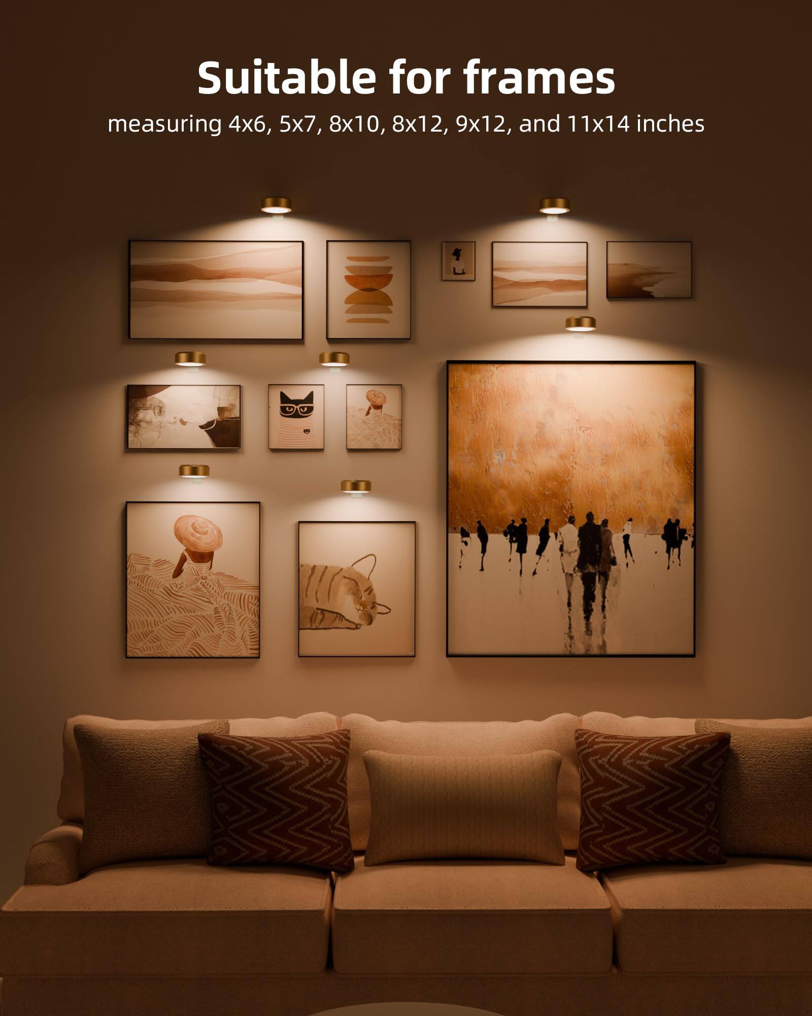 Suitable for frames measuring 4x6, 5x7, 8x10, 8x12, 9x12, and 11x14 inches