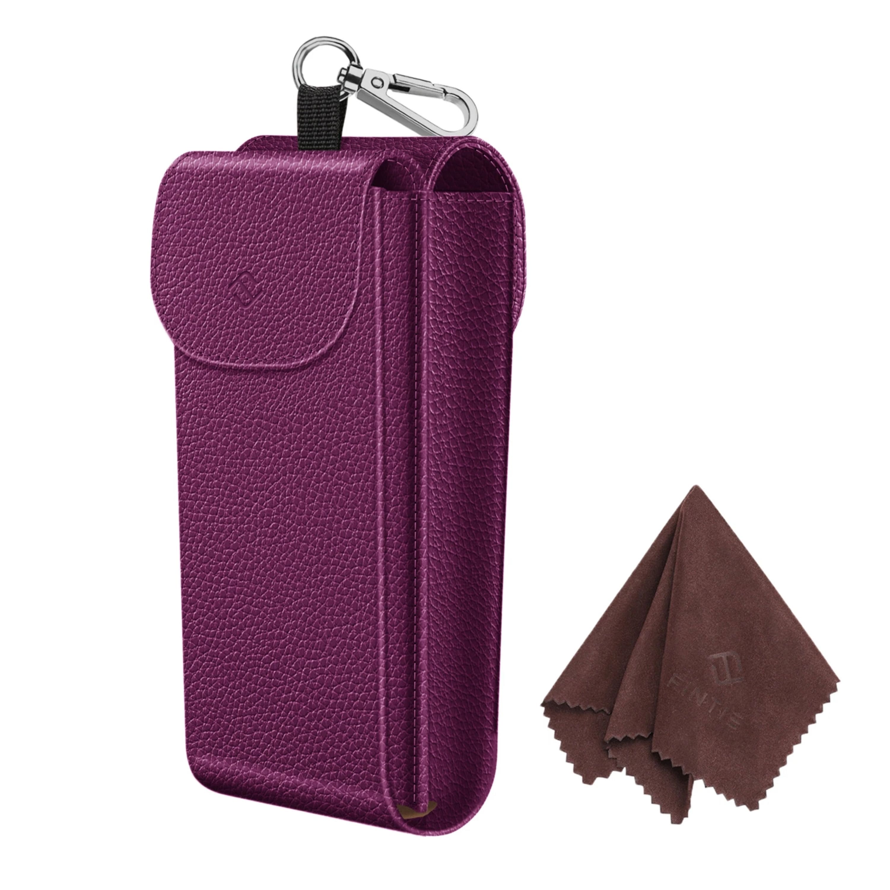 Kitcheniva - Portable Double Glasses Sunglasses Case Pouch With Carabiner Hook - Purple price history on PriceWatchPro