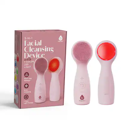 3-in-1 Facial Cleansing Device with 7-Color LED Light
Warm Jade Massage + Sonic Cleansing + 7-Color Light Therapy
NAOKOT | PURSONIC