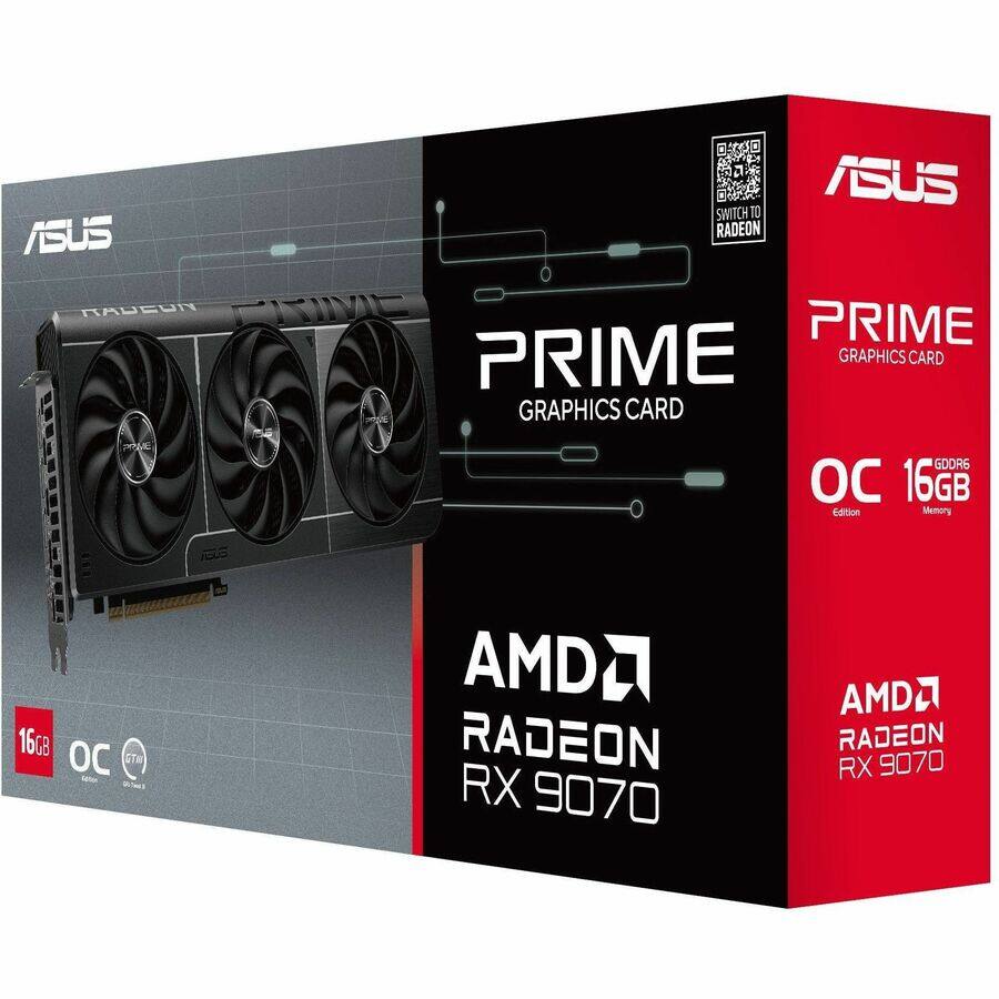 ASUS PRIME GRAPHICS CARD  
OC 16GB  
AMD RADEON RX 9070  
16GB GDDR6 Memory  
OC Edition
