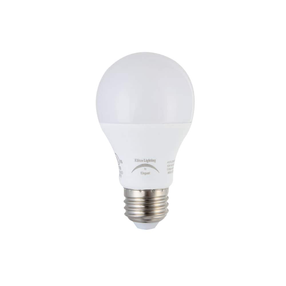 Photos - Light Bulb Elegant Elitco Lighting - Led A19 10 Watts 800 Lumens 2700K Non-Dimmable - White BG3907403