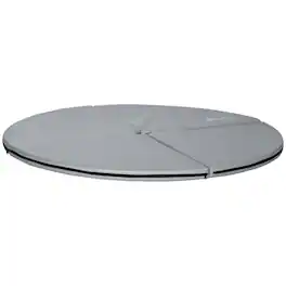 Soozier - Dance Mat, 2"T x 5'W Folding Pole Crash Mat for Home - Light Gray