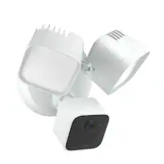 Front. Blink - Blink Wired Floodlight Camera - Smart security camera, 2600 lumens, HD live view, enhanced motion detection – 1 camera - White.