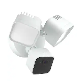 Front. Blink - Blink Wired Floodlight Camera - Smart security camera, 2600 lumens, HD live view, enhanced motion detection – 1 camera - White.