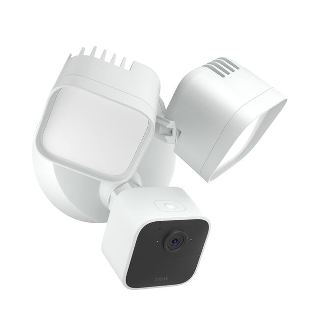 Blink - Wired Floodlight Camera - Smart security camera, 2600 lumens, HD live view, enhanced motion detection – 1 camera - White