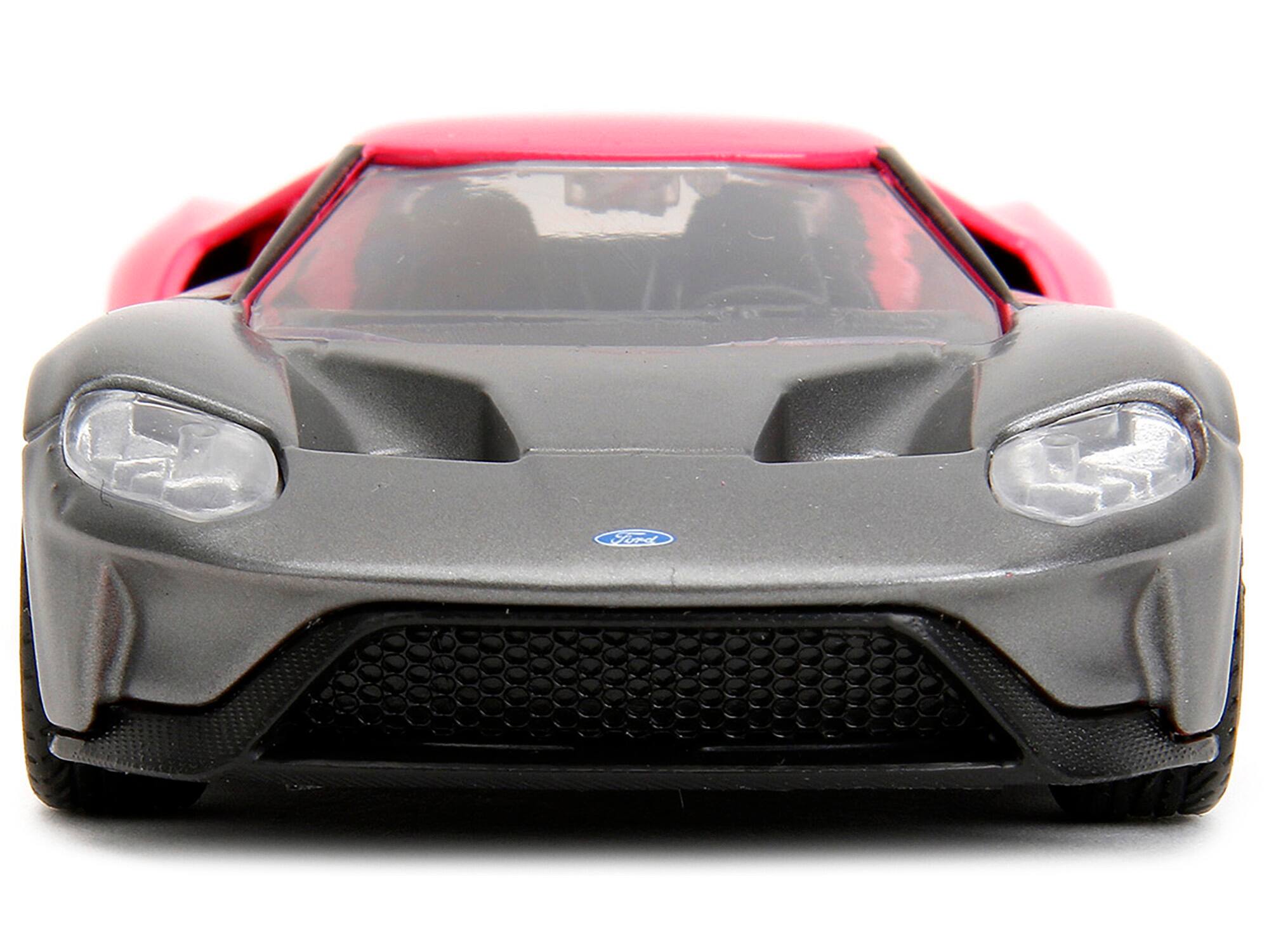 Alt View 6. Jada - 2017 Ford GT Gray Metallic and Pink Gradient "Pink Slips" Series 1/32 Diecast Model Car by Jada - Multicolor.