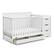 Front. Graco - Hadley 5-in-1 Convertible Crib and Changer with Drawer - White.