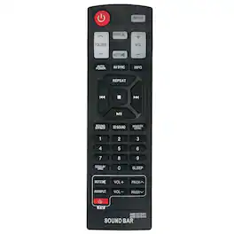 ALLIMITY - Replacement Remote Control AKB73575401 AKB73575402, Fit for LG Soundbar NB3530A NB3532A NB3530ANB NB4530B NB3520A NB3520 - Black