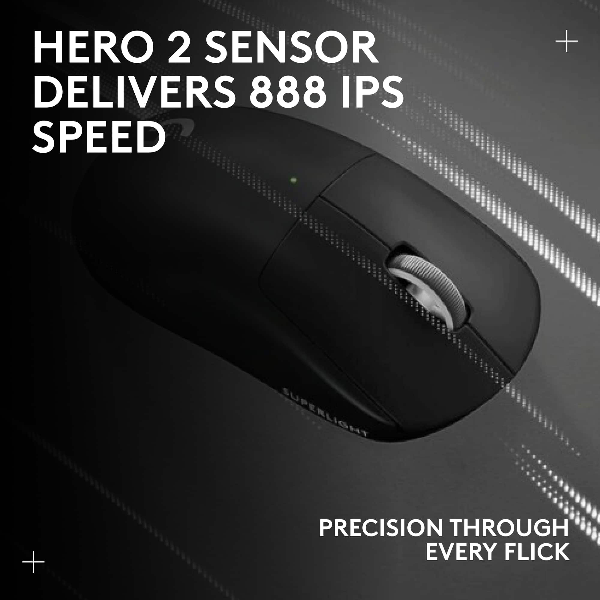 HERO 2 SENSOR DELIVERS 888 IPS SPEED
PRECISION THROUGH EVERY FLICK