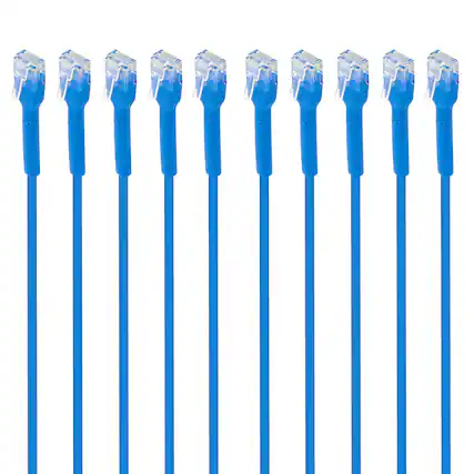 Front. Intellinet - CAT-6 U/UTP FlexiBoot Slim Network Patch Cable 10 Pack 7 ft.