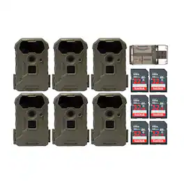 Stealth Cam - Wildview 14MP Trail Camera with 32GB Memory Card Bundle (6-Pack)