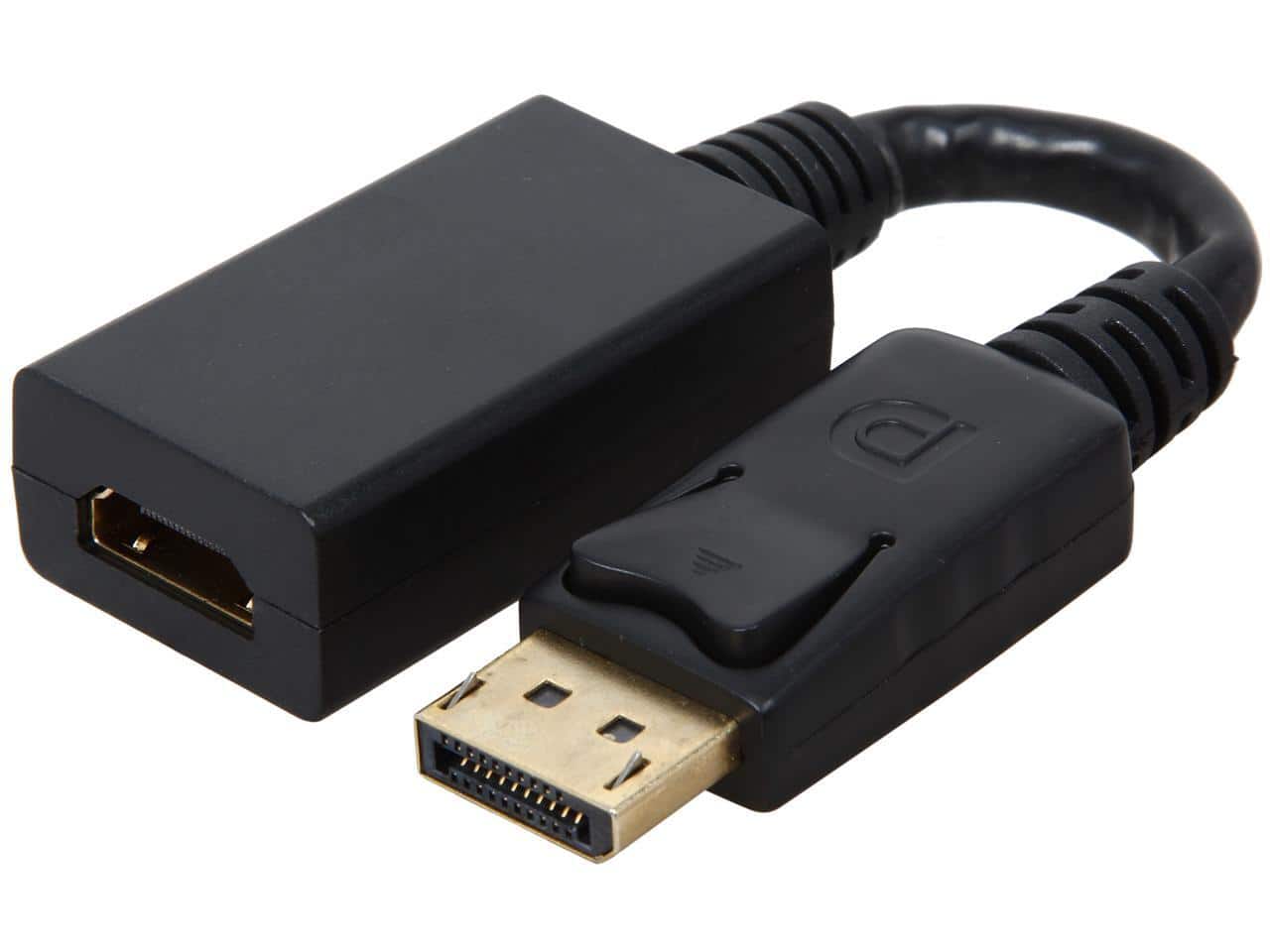 Belkin - F2CD004B See Product Details Displayport to HDMI Adapter Cable Female to Male - Black