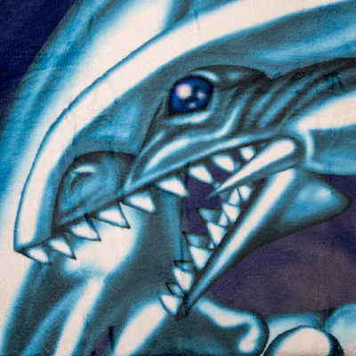 Yu-Gi-Oh! Blue-Eyes White Dragon Card Fleece Throw Blanket 45 x 60 Inches Yu-Gi-Oh! Blue-Eyes White Dragon Card Fleece Throw Blanket 45 x 60 Inches