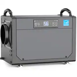 BEARSOLIM - 120 Pint Crawl Space Dehumidifier Commercial Dehumidifier for Basement,Whole House with Drain Hose for Crawl Space - Black