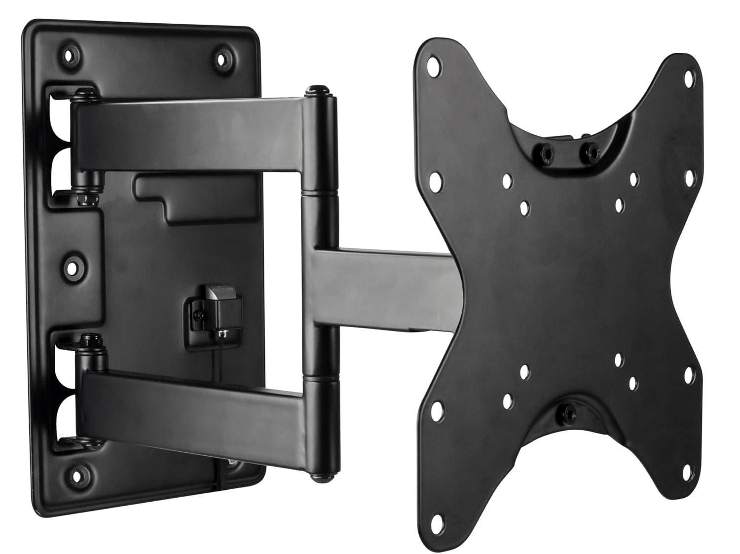 Front. Mount-It! - Lockable Camper TV Wall Mount with Detachable Bracket for 23–42" Screens, Full Motion, 77 lb Capacity - Black.