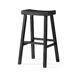 Maven Lane - 31" Vincent Barstool in Antiqued Finish - Antiqued Black