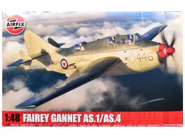 Level 4 Model Kit Fairey Gannet AS.1/AS.4 Aircraft with 3 Scheme Options 1/48 Plastic Model Kit by Airfix - Multi