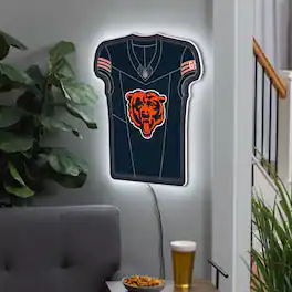 Evergreen Enterprises - Chicago Bears 23" LED Jersey Lighted Wall Sign - Multicolor
