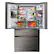 Alt View 3. LG - Standard-Depth MAX 28.6 Cu. Ft. 4-Door French Door Smart Refrigerator with Full-Convert Drawer - Black Stainless Steel.