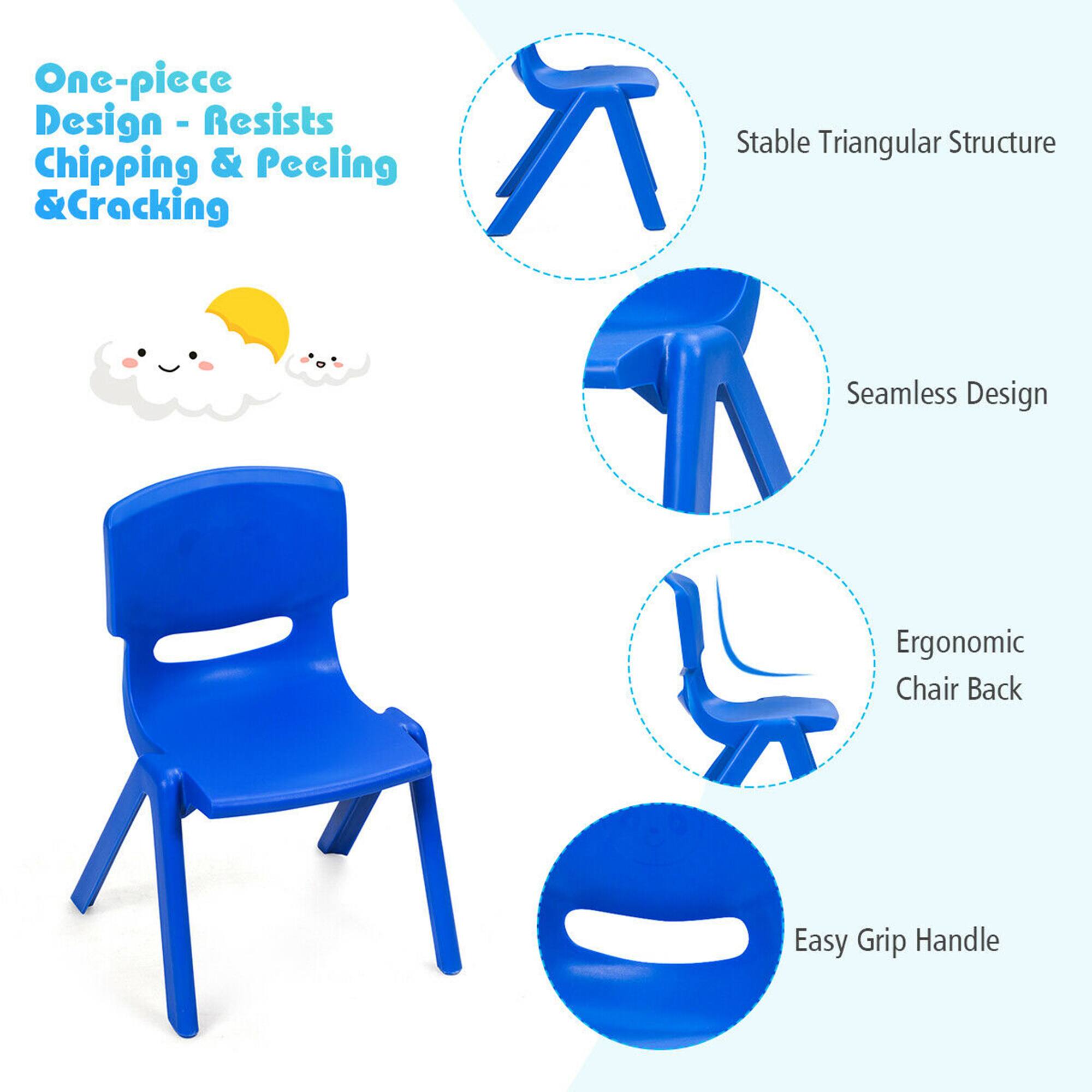 One-piece Design - Resists Chipping & Peeling & Cracking  
Stable Triangular Structure  
Seamless Design  
Ergonomic Chair Back  
Easy Grip Handle