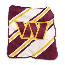 Logo Brands - Washington Commanders 50" x 60" Raschel Stripe Throw Blanket - Multicolor